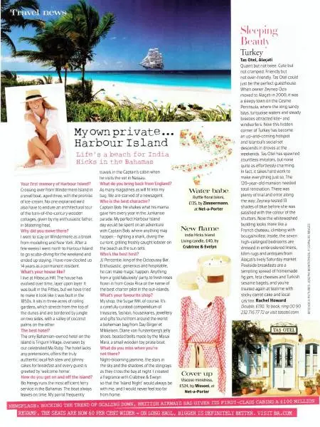 An article at FT about Gokceada Island in Turkey and Zeytindali Hotel by Annabella Thorpe